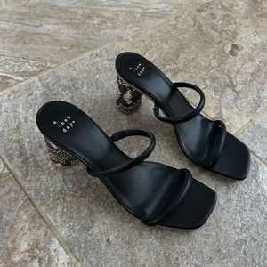 A New Day Square Toe Heel Sandals